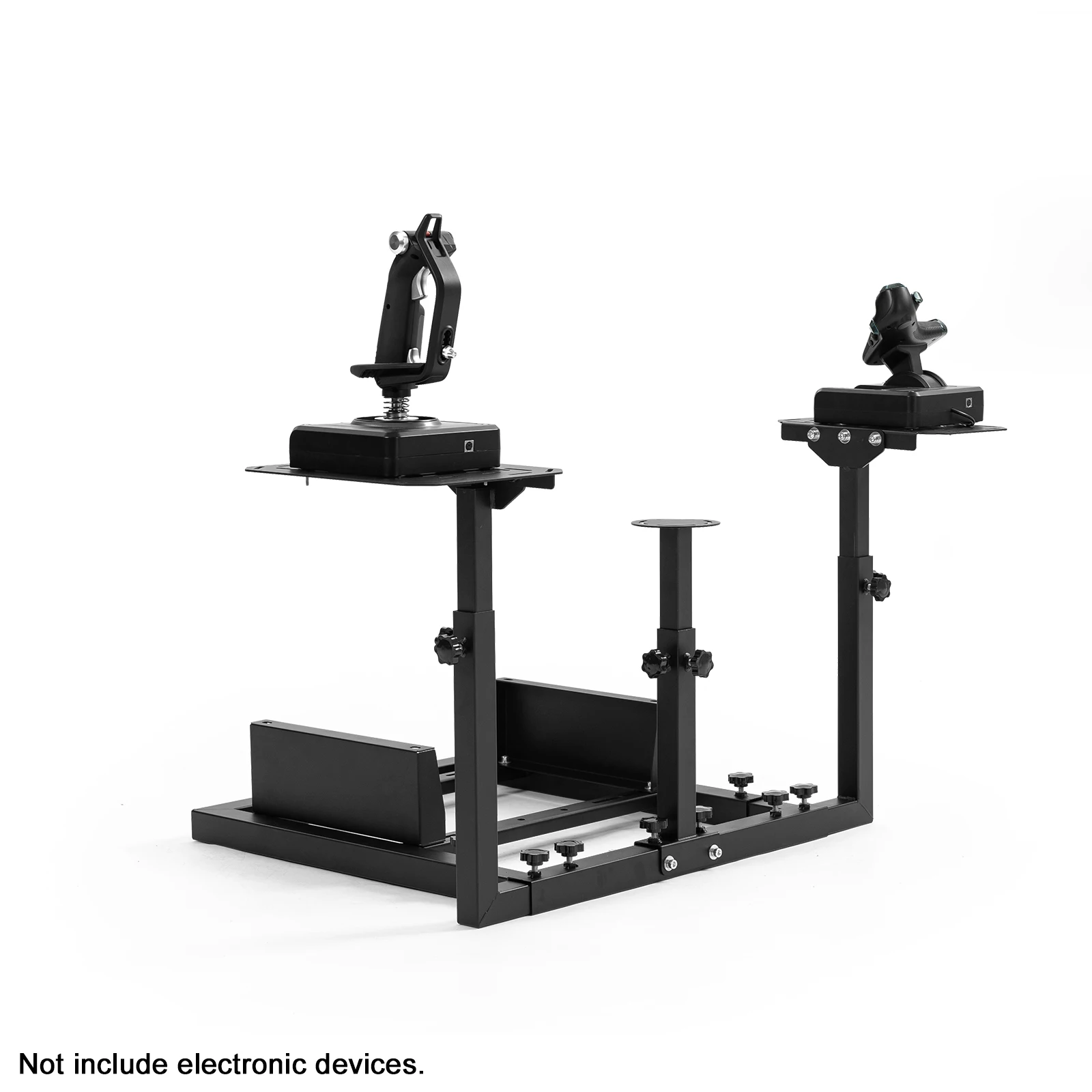 Supporto per simulatore di volo Minneer compatibile con Thrustmaster HOTAS WARTHOG, postazione di guida per simulatore di corse senza volante, pedali, freno a mano e sedile.