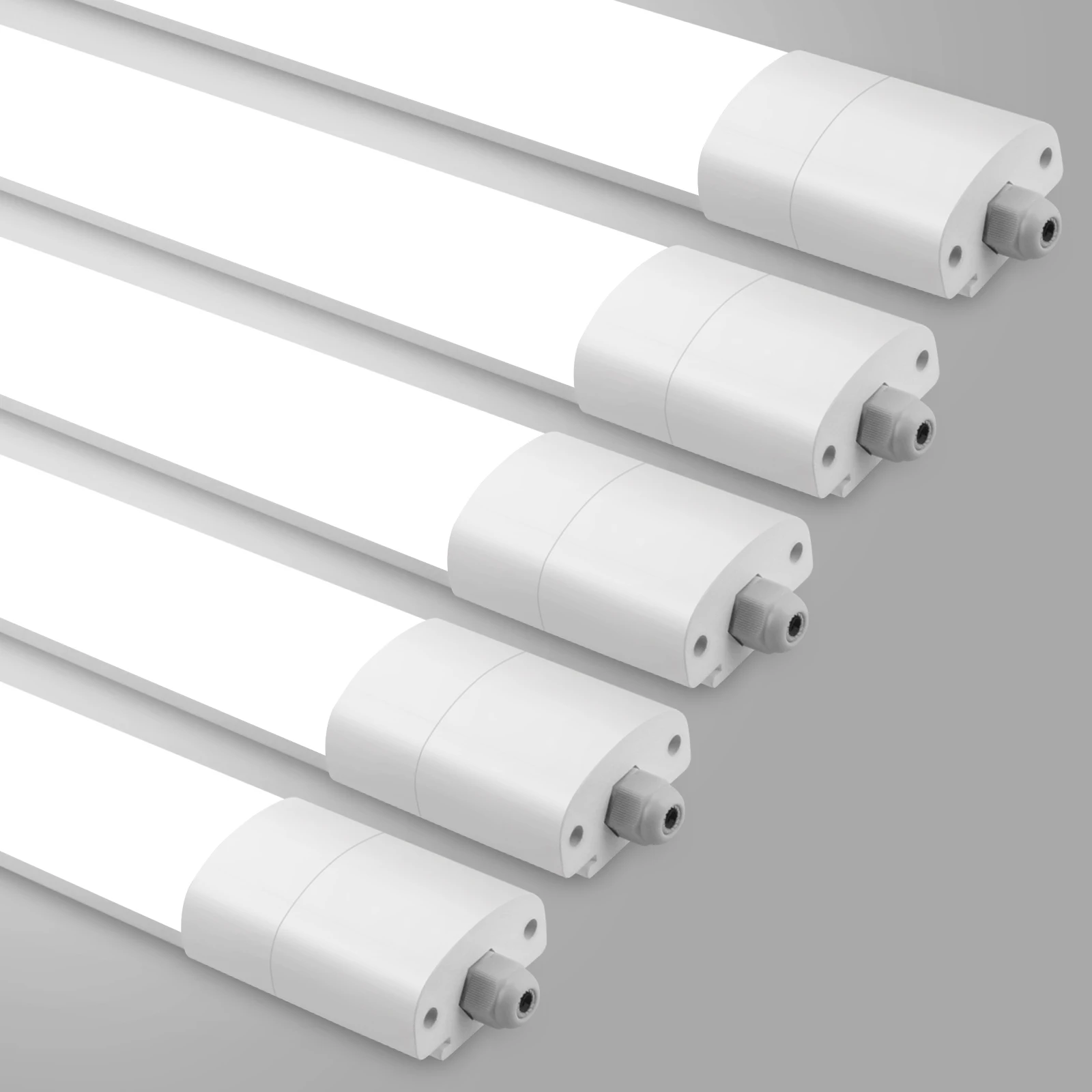 Set di 5 Lampade LED a Barra da 120cm, 36W 3960LM 4000K Bianco Neutro, Collegabili, Illuminazione a Soffitto per Magazzini e Garage
