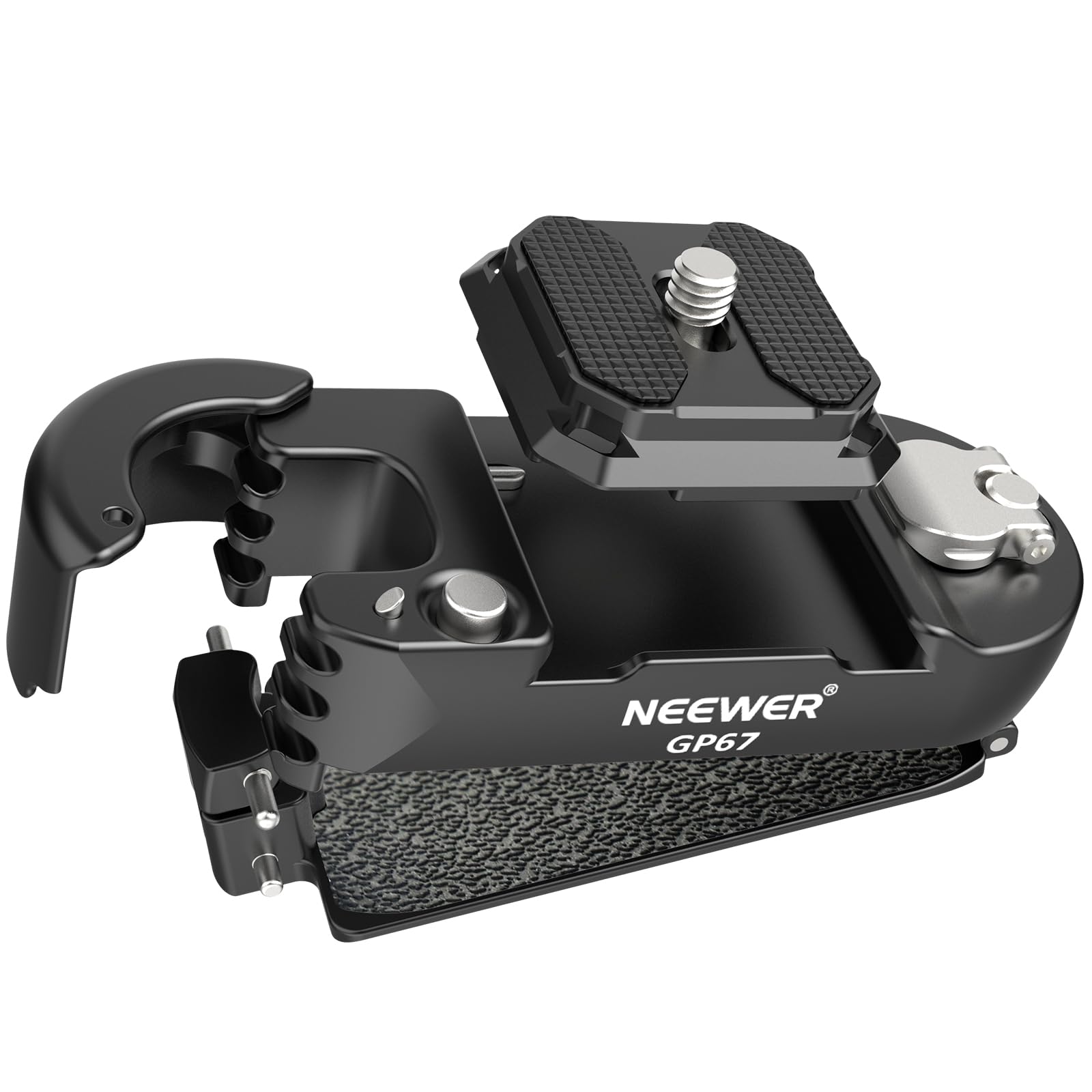 NEEWER Camera Backpack Clip, Sgancio Rapido Camera Clip Supporto, GP67 | Compatibile con PD System & Arca Type Piastra, Secure Locking, 10kg Load per DSLR Mirrorless Camere