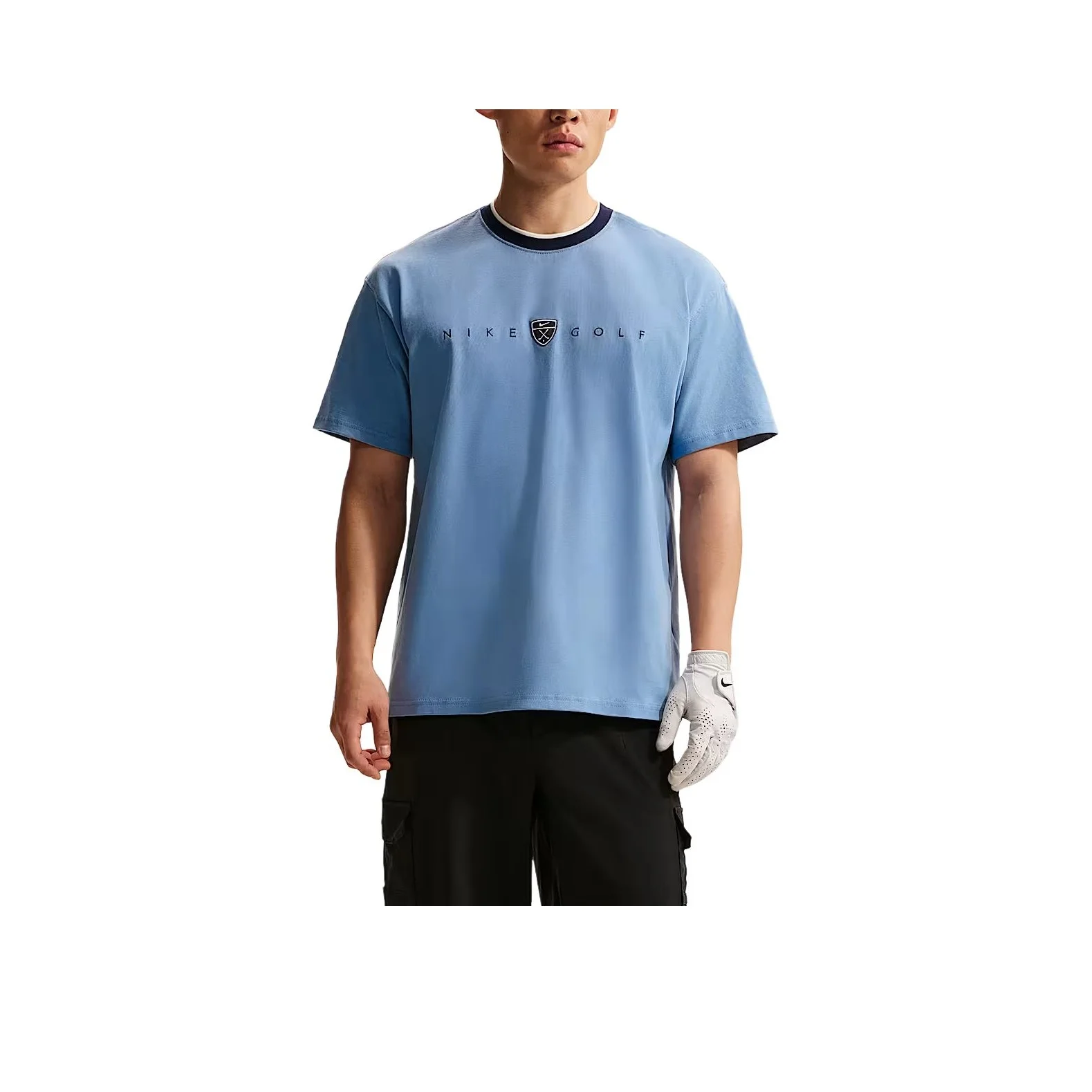 Abbigliamento da golf Nike da uomo, colore blu lavoro, codice IH2056-486