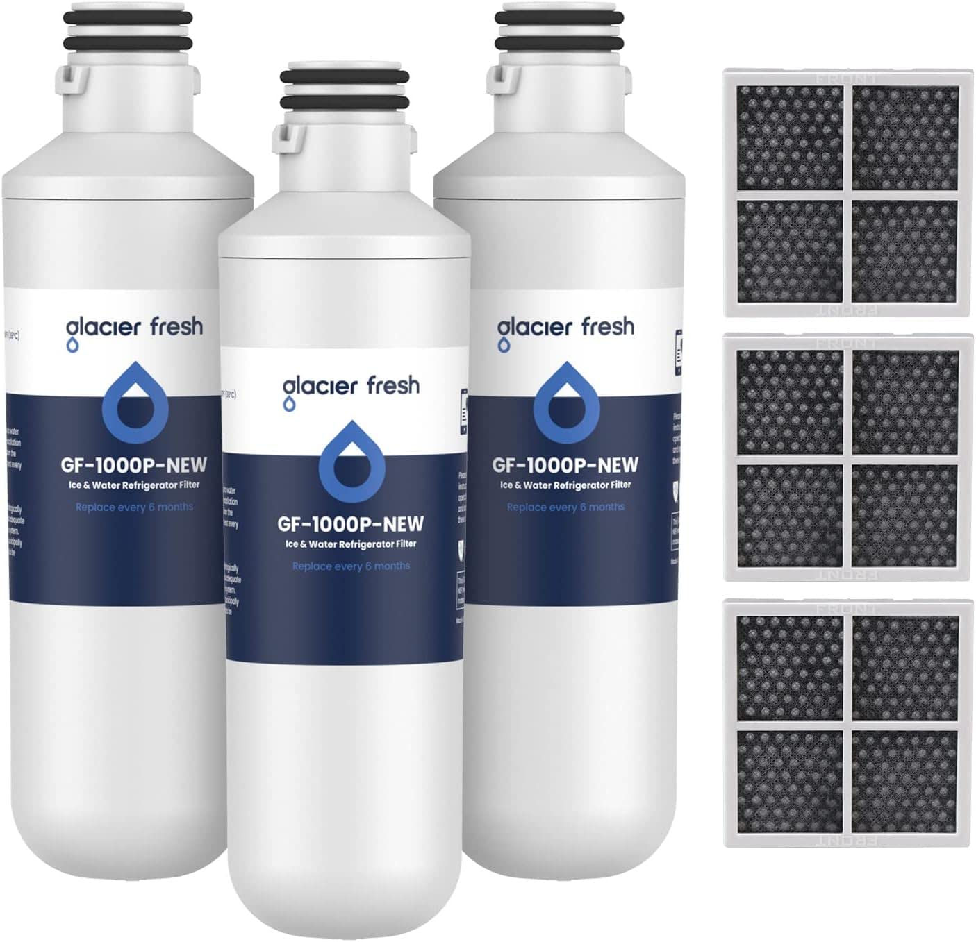 GLACIER FRESH LT1000PC ADQ747935 Filtro acqua frigorifero e filtro aria | ricambio per LG LT1000P/PC/PCS, LMXS28626S, LFXS26973S, MDJ64844601, ADQ74793501, ADQ74793502 e LT120F (3)