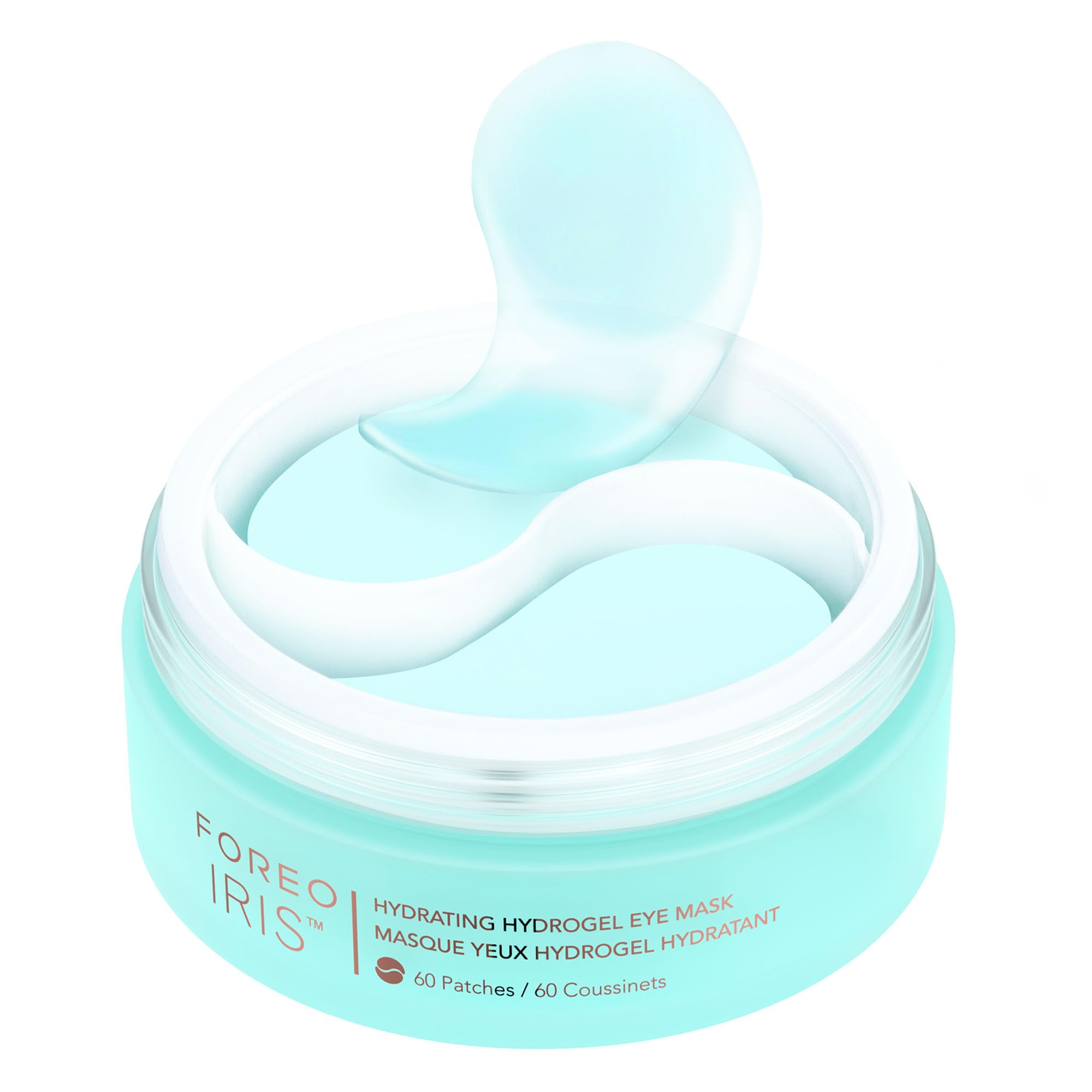 FOREO IRIS Patch Occhi Idrogel Idratanti, 60 Pz | Patch Contorno Occhi, Occhiaie, Borse, Gonfiore, Idrogel, Vitamina C, Retinolo, Tutti I Tipi Di Pelle, Vegani