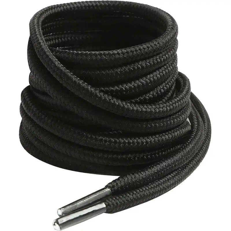 Lacci Rotondi per Stivali, Lunghezza 130mm, Diametro 4mm, Lacci per Scarpe da Lavoro e da Escursionismo | Lacci di ricambio per scarpe da uomo e donna, resistenti, hj