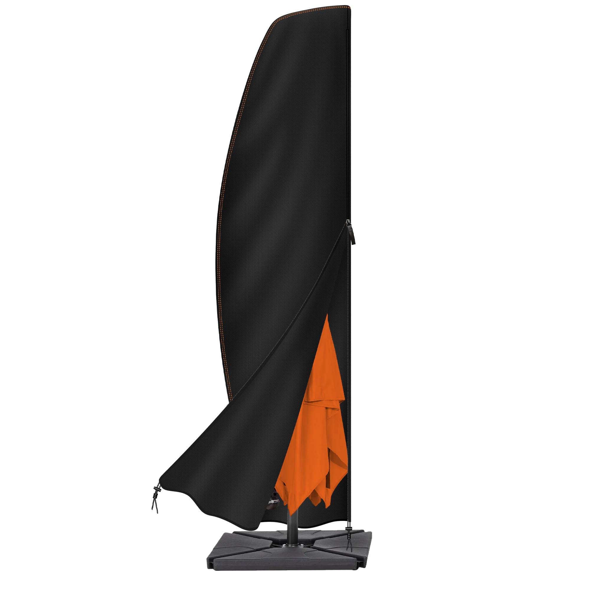 Enzeno copertura ombrellone da giardino,Custodia protettiva per ombrellone,impermeabile,Ombrellone da Terrazza(280x45/81/50cm)-nero