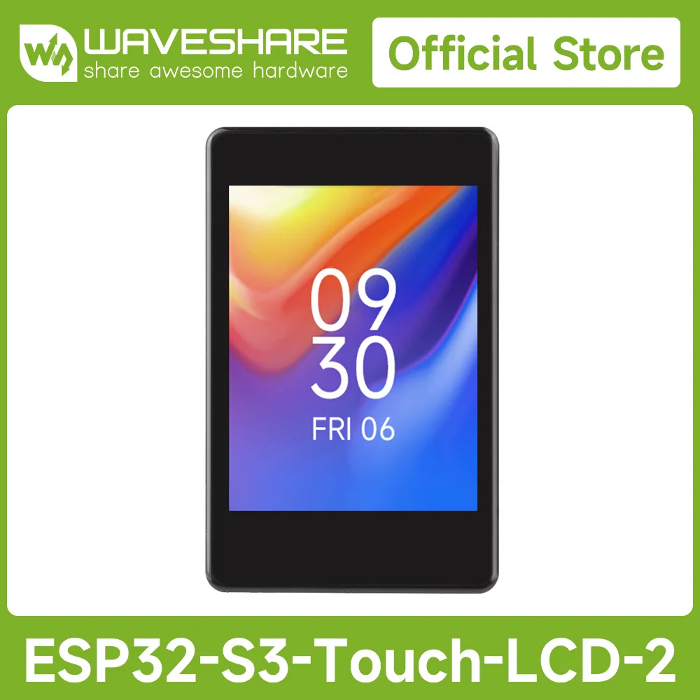 Waveshare ESP32-S3 Scheda di sviluppo display touch capacitivo da 2 pollici, 240×320 pixel, pannello IPS, LX7 a 32 bit, ESP32 con display