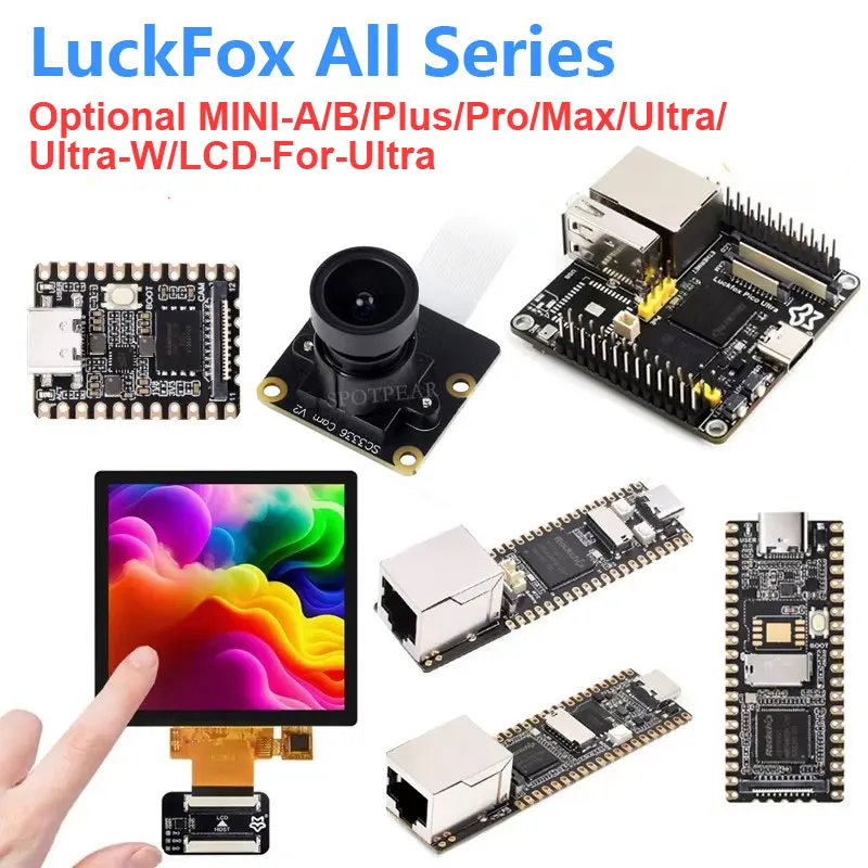 Luckfox Pico Tutte le opzioni della serie Fotocamera MINI-A/B/Plus/Pro/Max/Ultra/Ultra-W/LCD-Per-Ultra RV1106/RV1103 Scheda Rockchip Linux AI
