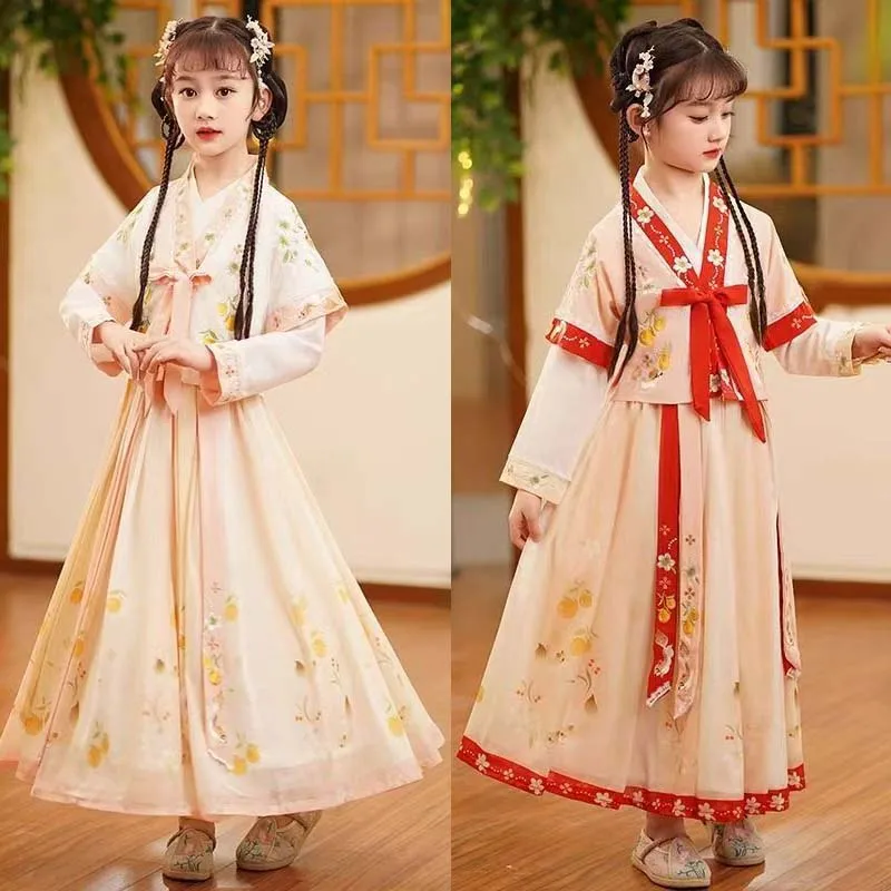 Nuovo abito Hanfu cinese retrò da ragazza