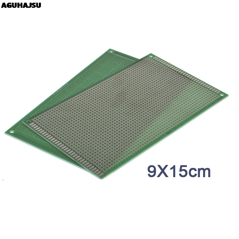 1 PZ 9x15 cm prototipo PCB 2 strati 9*15 CM pannello Scheda Universale single-sided 2.54 MM verde