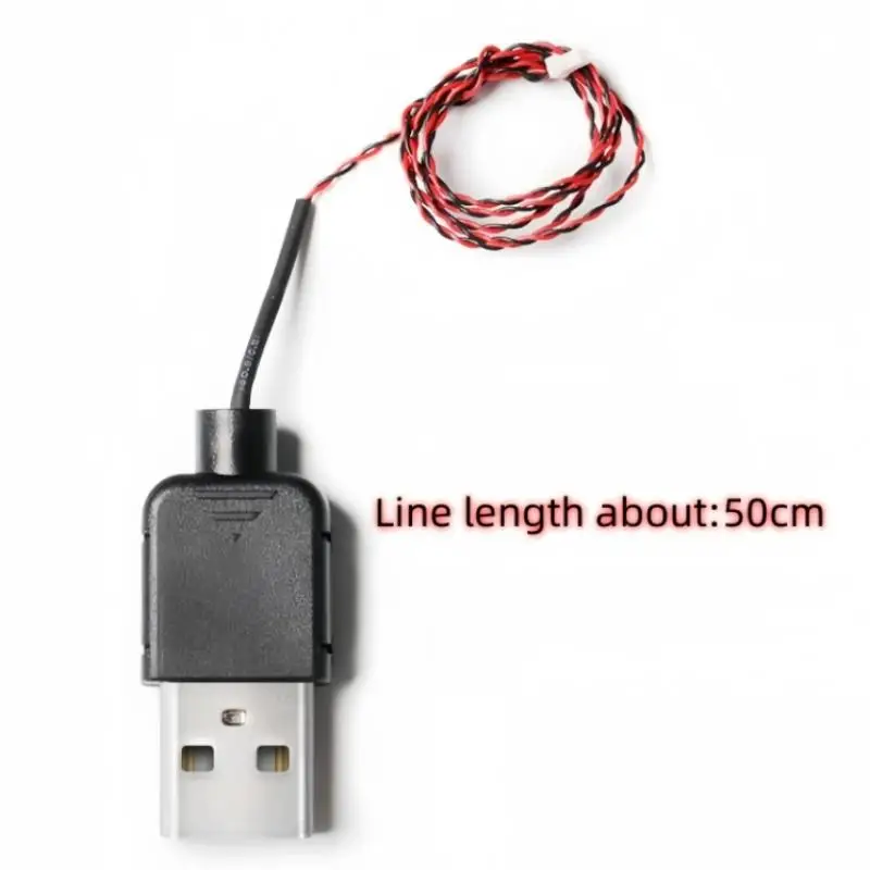 Cavo di Alimentazione USB Fai-da-Te da 50cm Compatibile con Illuminazione a Blocchi, Lampada Decorativa, Accessori per Giocattoli