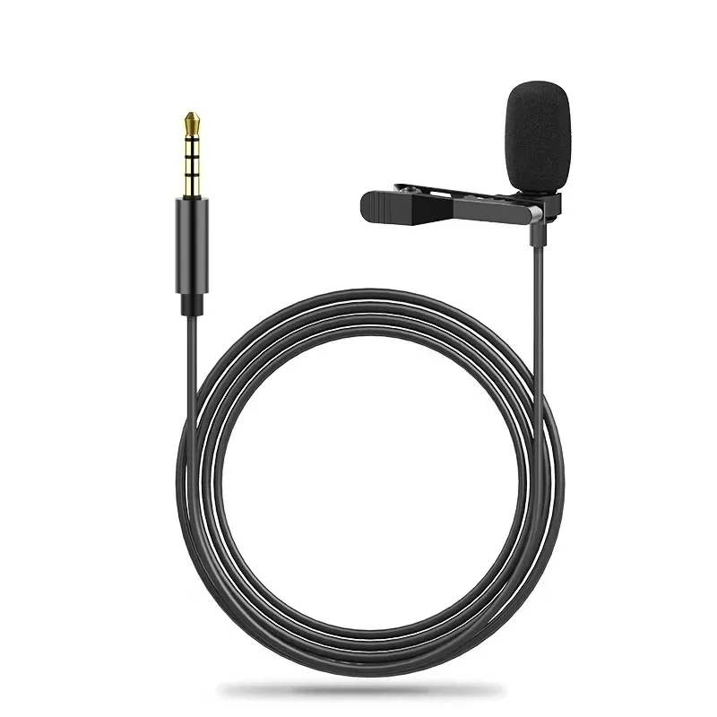Microfono Lavalier USB Portatile 1/3/5 Pezzi, Mini Microfono a Clip in Metallo da 3,5mm/Type-C, Microfono a Condensatore per PC, Laptop, Telefono Cellulare