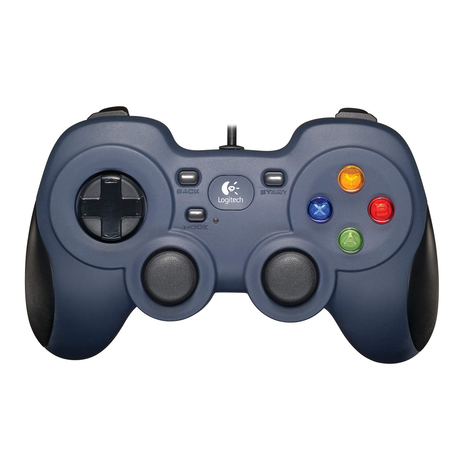 Logitech F310 Gamepad | Controller Cablato con Layout Stile Console, Tastierino Direzionale 4 Switch, XInput/DirectInput, Cavo 1.8 m, PC - Blu/Nero