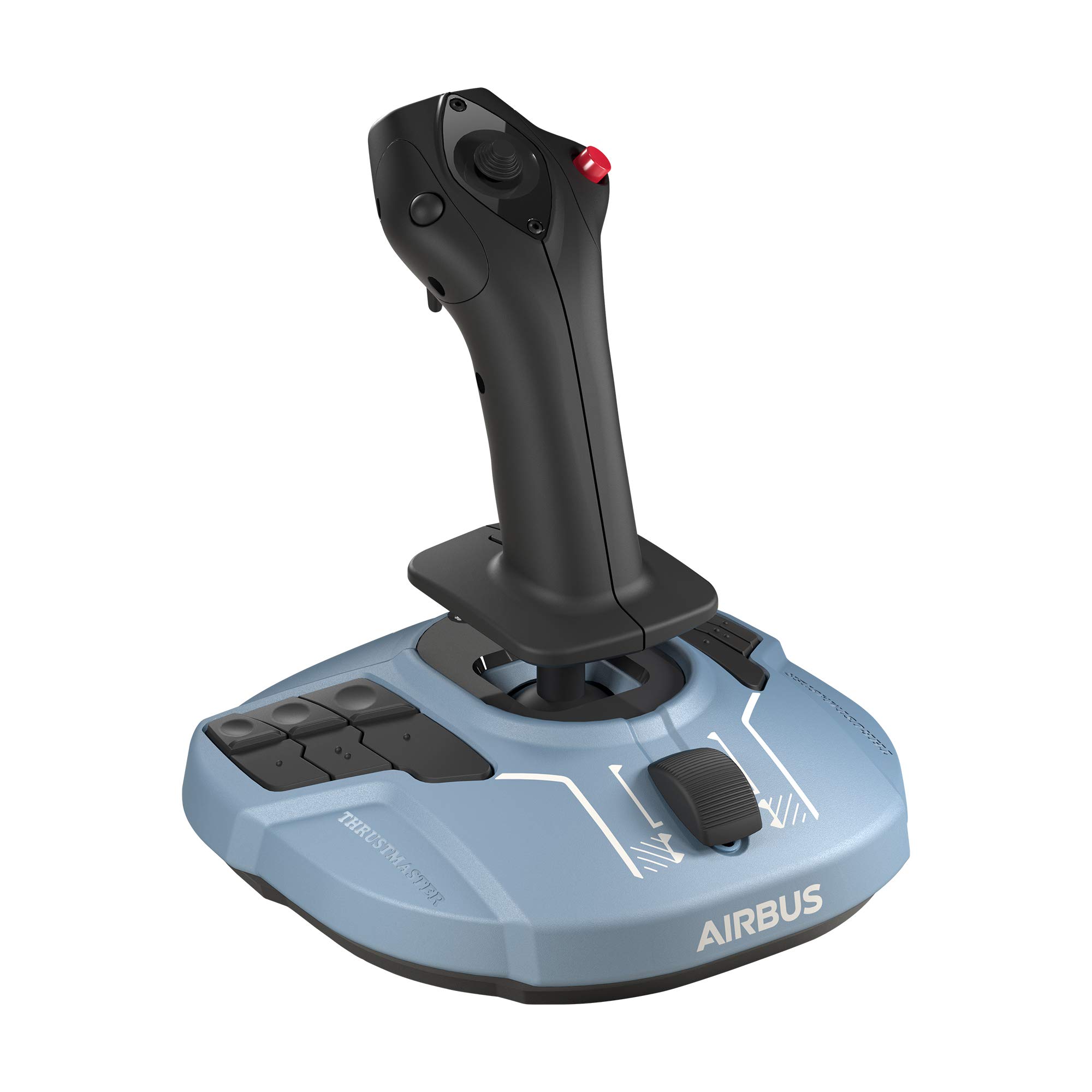 Thrustmaster TCA Sidestick Airbus Edition - Joystick per il Volo - PC | Licenza ufficiale Airbus, repliche ergonomiche scala 1:1, moduli testa leva intercambiabili, 17 pulsanti az…