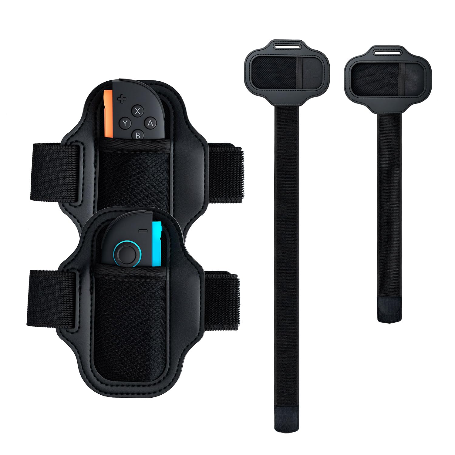 Wigearss 2 Pezzi Cinturini per Gambe, Fascia per Gamba, Cinghie per Gambe Compatibile con Nintendo Switch/Nintendo Switch 2, Leg Strap per Nintendo Switch Sports Calcio, Ring Fit…