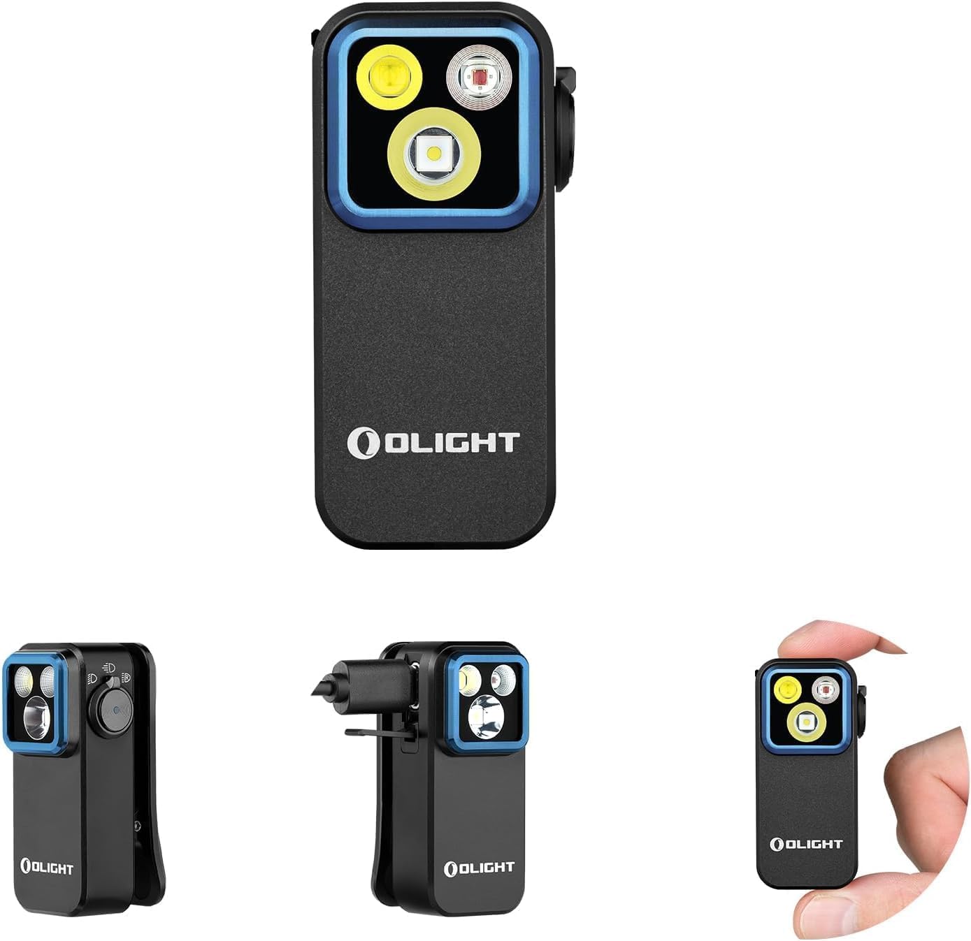 OLIGHT Oclip Pro Mini Torcia EDC Ricaricabile con Clip 500LM 120M | Magnetizzabile, Impermeabile IPX6, con Luce Rossa, Luce Ampia e Luce Spot, Ideale Per Esterni e Situazioni di E…