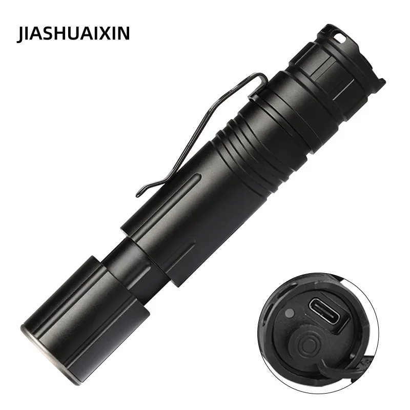 JIASHUAIXIN Nuovo XHP50 Zoom Type-C Ricarica Clip per penna compatta e leggera Torcia tattica M09 a luce forte