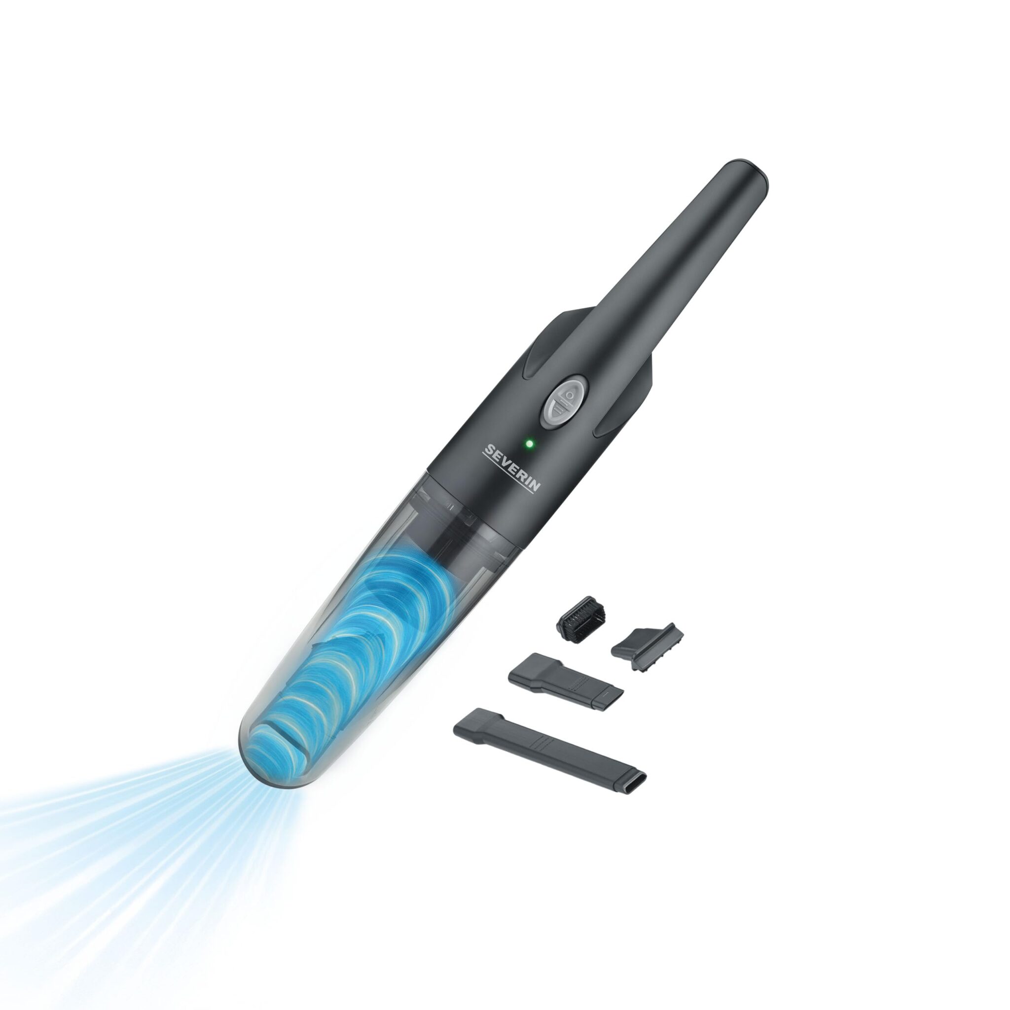 SEVERIN Aspirapolvere Portatile 3in1, Nero - HV 7132 | Aspirapolvere per Briciole E Liquidi. Batteria Al Litio, 25 Min Di Autonomia, con Set Accessori e Stazione di Ricarica