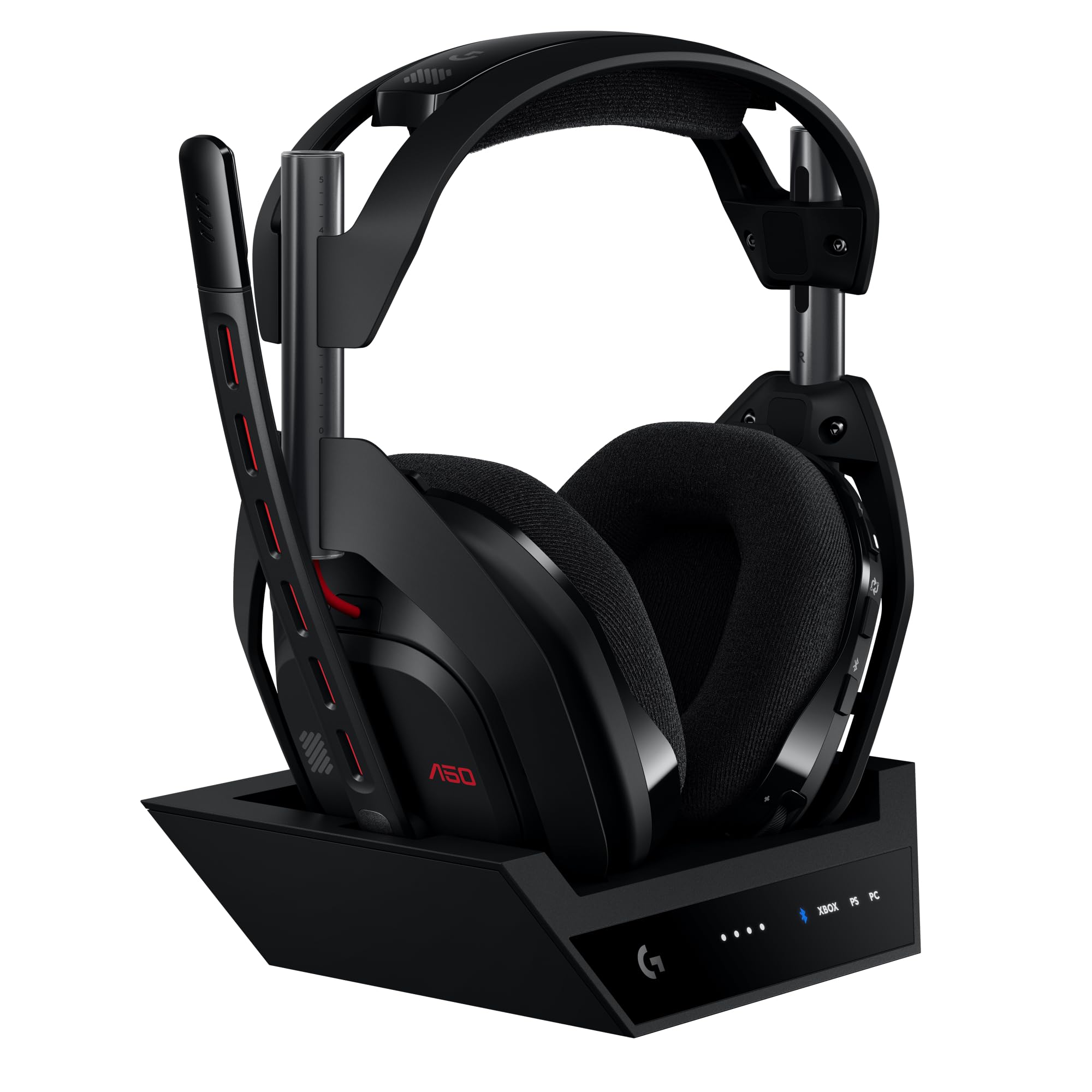 Logitech G Astro A50 cuffia e microfono gaming wireless LIGHTSPEED + base | (Gen 5), PRO-G GRAPHENE, passaggio fra 3 sistemi, USB-C per Xbox, PS5, PC/Mac, Nintendo Switch, Switch…
