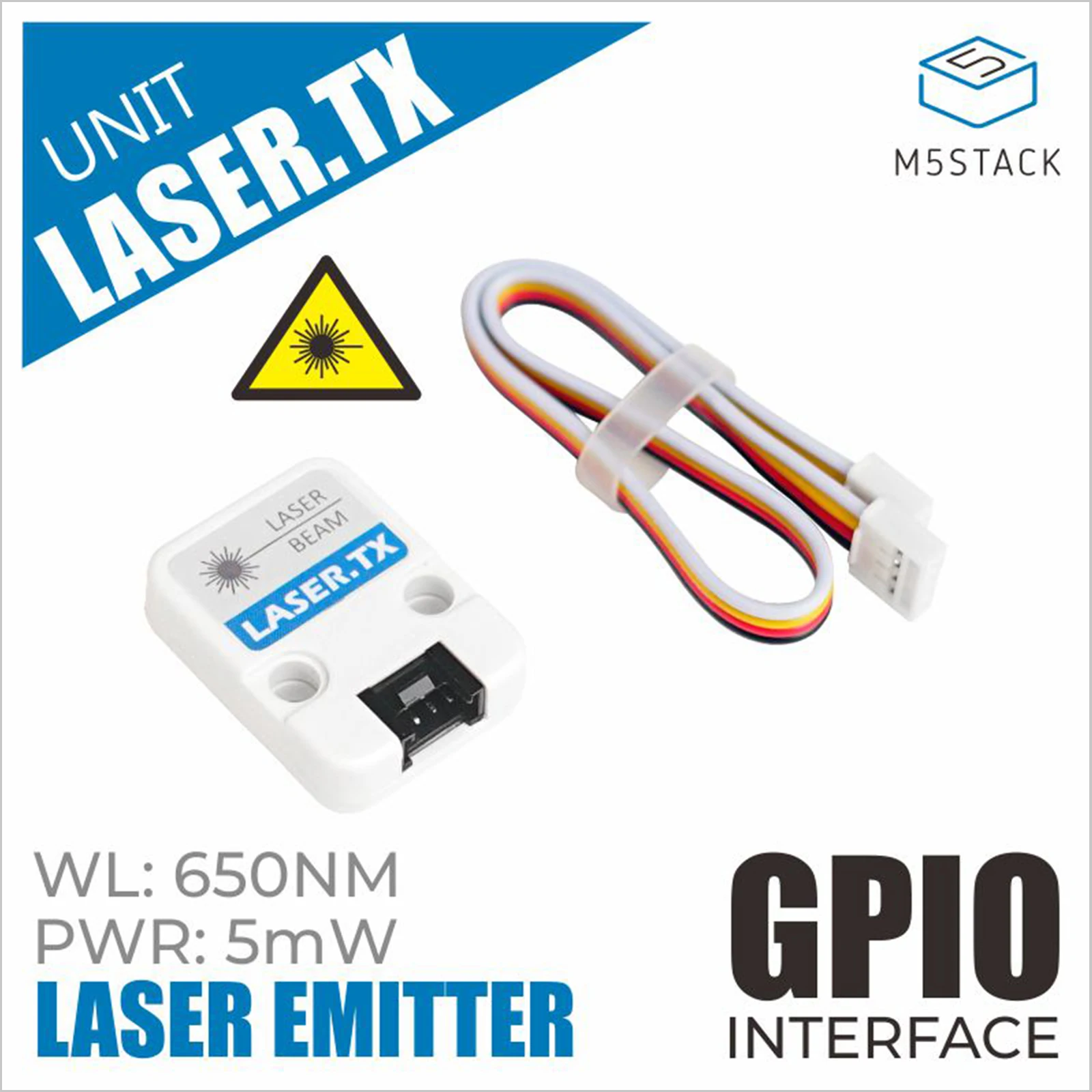 M5Stack Laser.Tx ufficiale: una unità di emissione laser