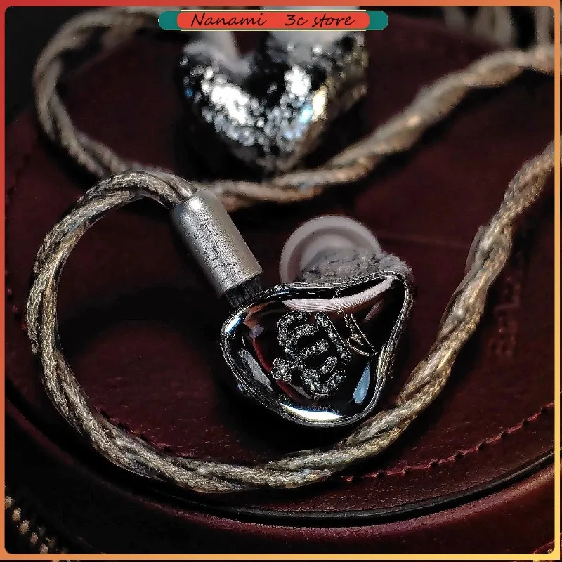 La corona di cetra profumata VSA PM Auricolari HiFi Auricolari in-ear piatti in alluminio Cavo staccabile Cuffie HiFi cablate per audiofili
