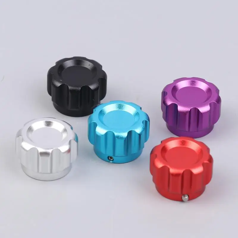 【C】Manopola Simulatore in Metallo per Volante, Diametro 20mm con Fori da 6.0mm (Manopola per Simulatore di Guida)