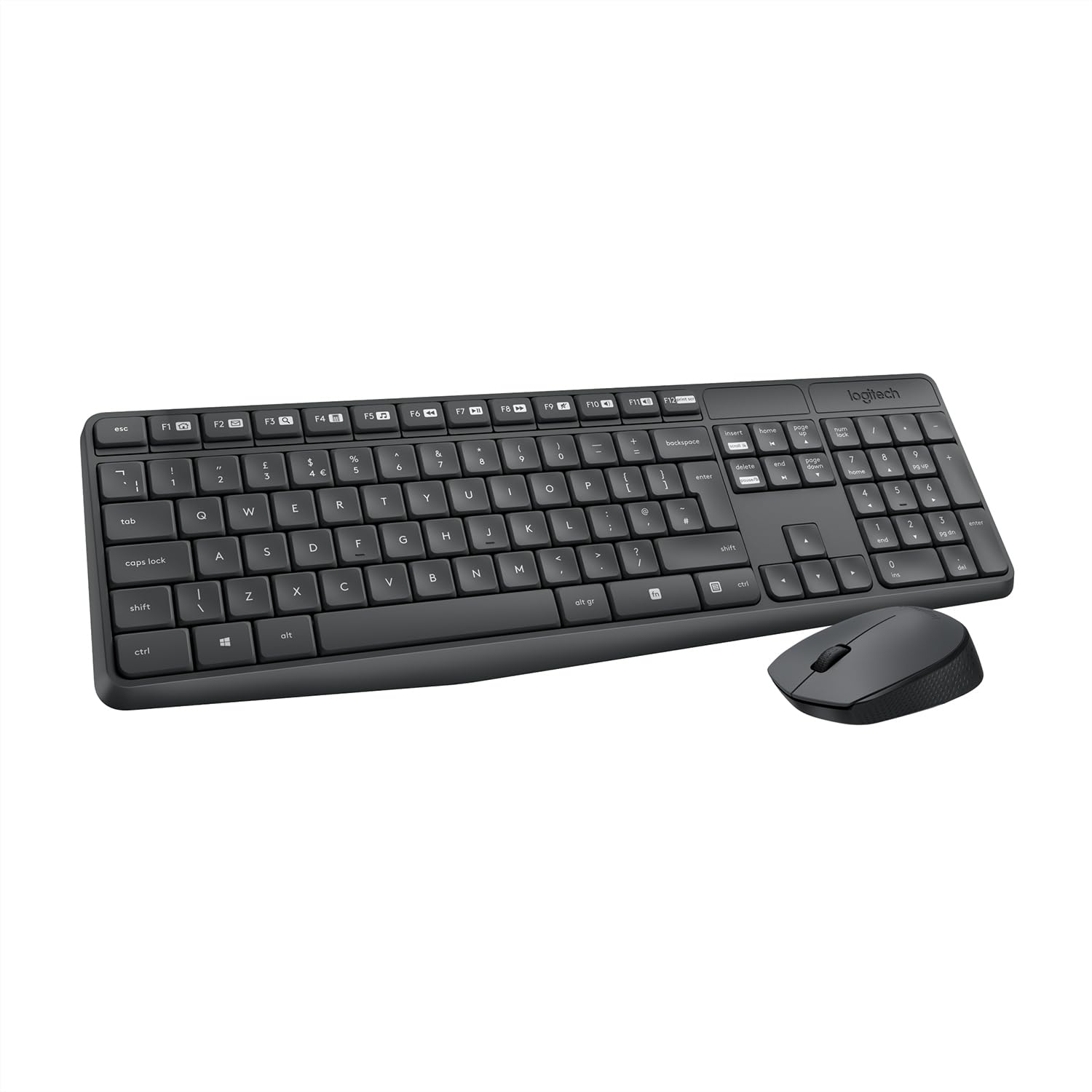 Logitech MK235 Combo Tastiera e Mouse Wireless per Windows - ITA QWERTY | Ricevitore Unifying USB 2,4 GHz Wireless, 15 Tasti FN, Batteria Lunga Durata, PC, Laptop, Layout Italiano…