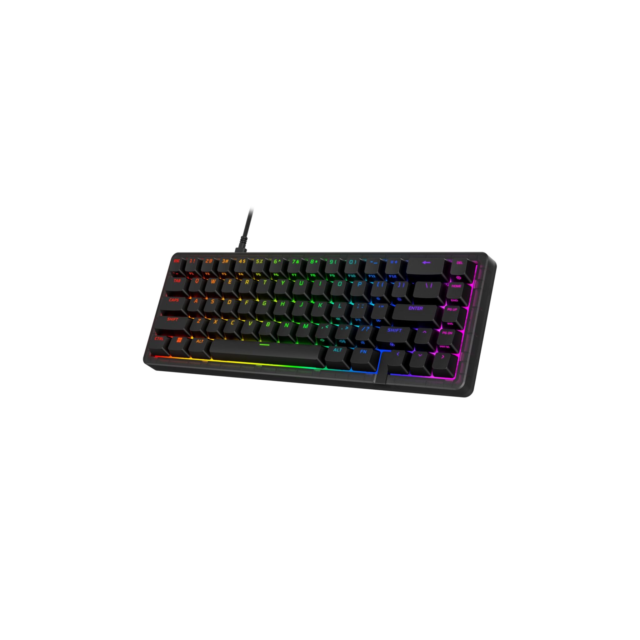 HyperX Origins 2 65 Tastiera Gaming RGB Hot-Swap 5 pin, 8000 Hz, Nero | Layout QWERTY Americano, più controllo in poco spazio per scrittura, lavoro e sessioni intense, con comfort…