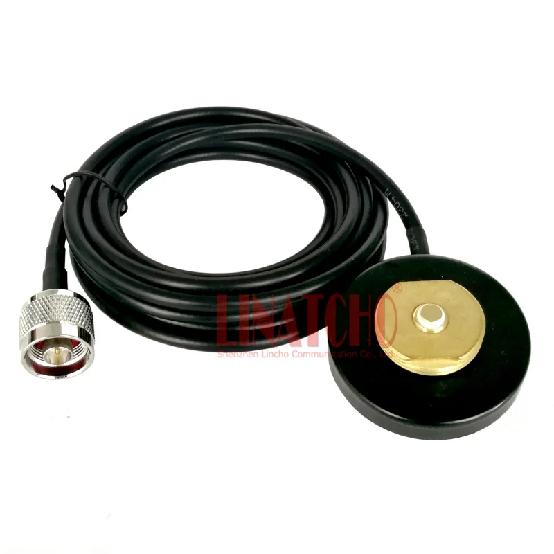 Antenna radio mobile per auto NMO Base magnetica per montaggio 3 metri Cavo RG58U N Connettore maschio