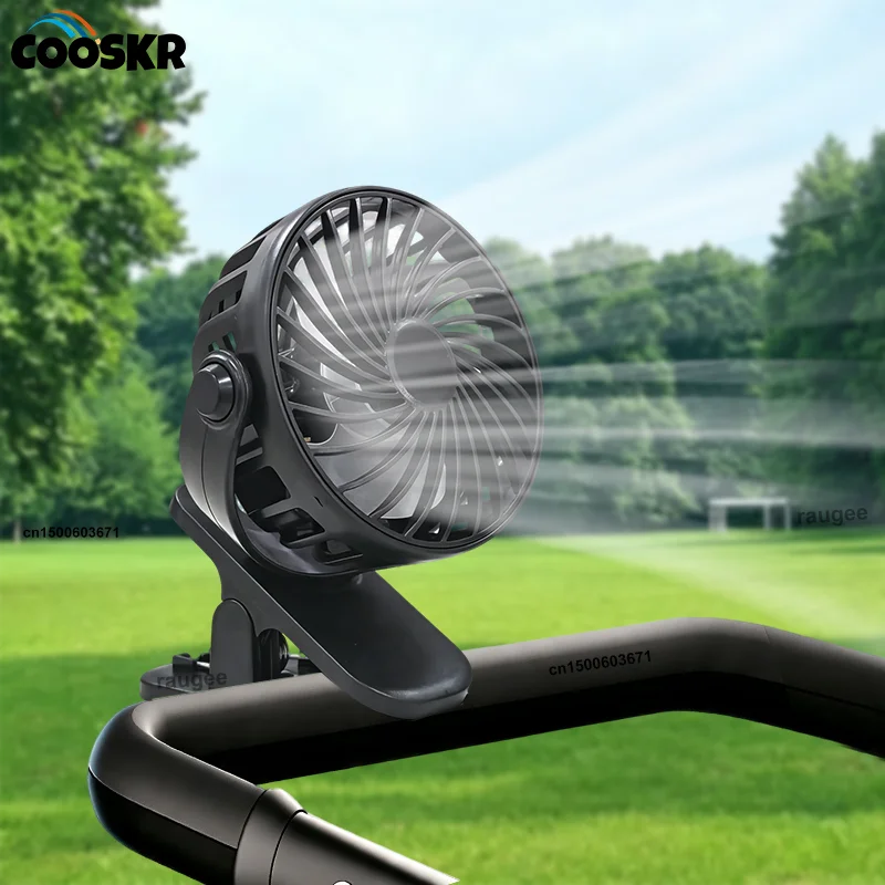 Ventilatore Portatile a Clip, Mini Ventilatore per Passeggino, Ventilatore USB Ricaricabile, Ventilatore Silenzioso per Bambini, 3 Velocità, Vento Potente, Ventilatore da Campeggi…