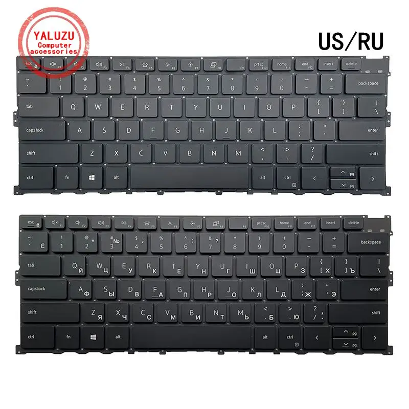 US/RU Inglese/Russo NUOVA Tastiera Del Computer Portatile Per Dell XPS 13 9300 9301 9310 2020 P117G 00Y78C
