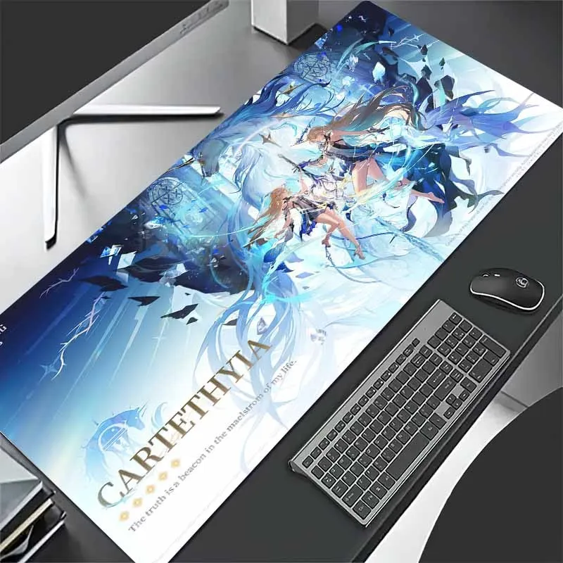 Tappetino per Mouse Game Wuthering Waves Cartethyia, Antiscivolo in Gomma, Tappetino per Computer da Giocatore, Decorazione per Scrivania, Tappetino Grande per Laptop e Ufficio