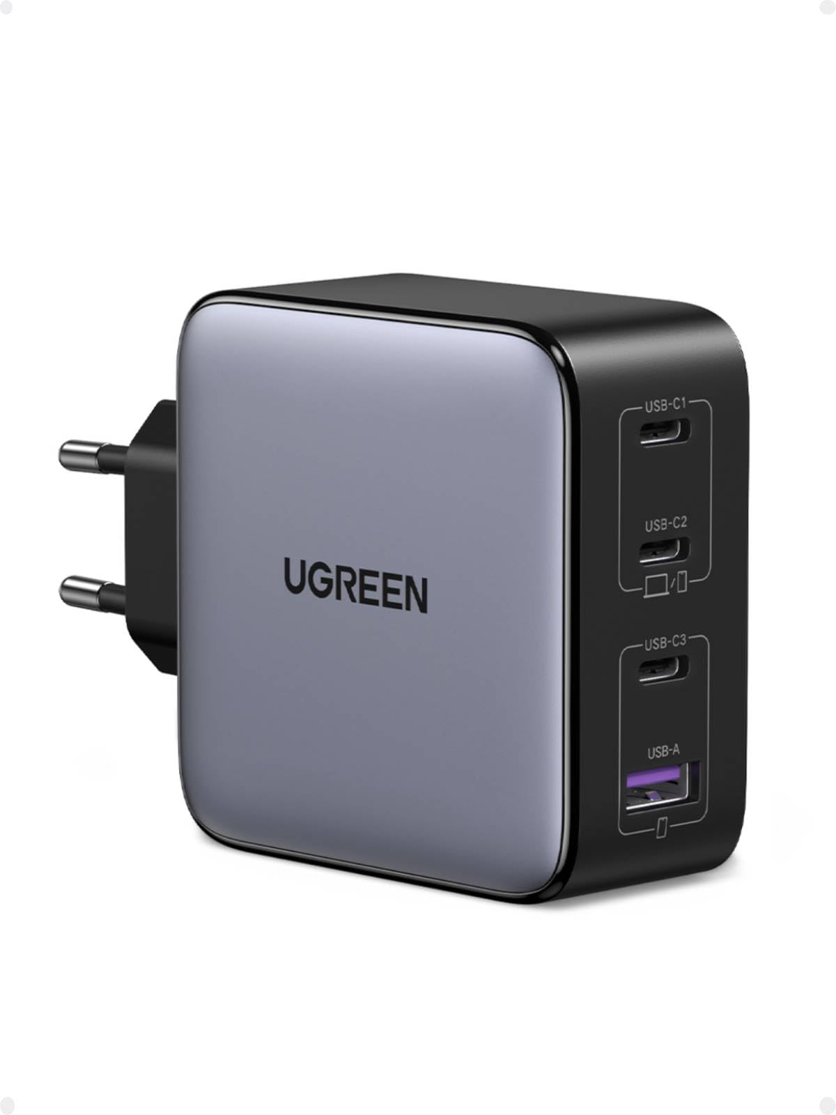 UGREEN Nexode 100W Caricatore USB C Caricabatterie Ricarica Rapida GAN | 4 Porte PD 3.0 Compatibile con MacBook Pro Air iPad iPhone 17 Pro Max Air Serie 16-12 PPS 45W Galaxy S26 U…
