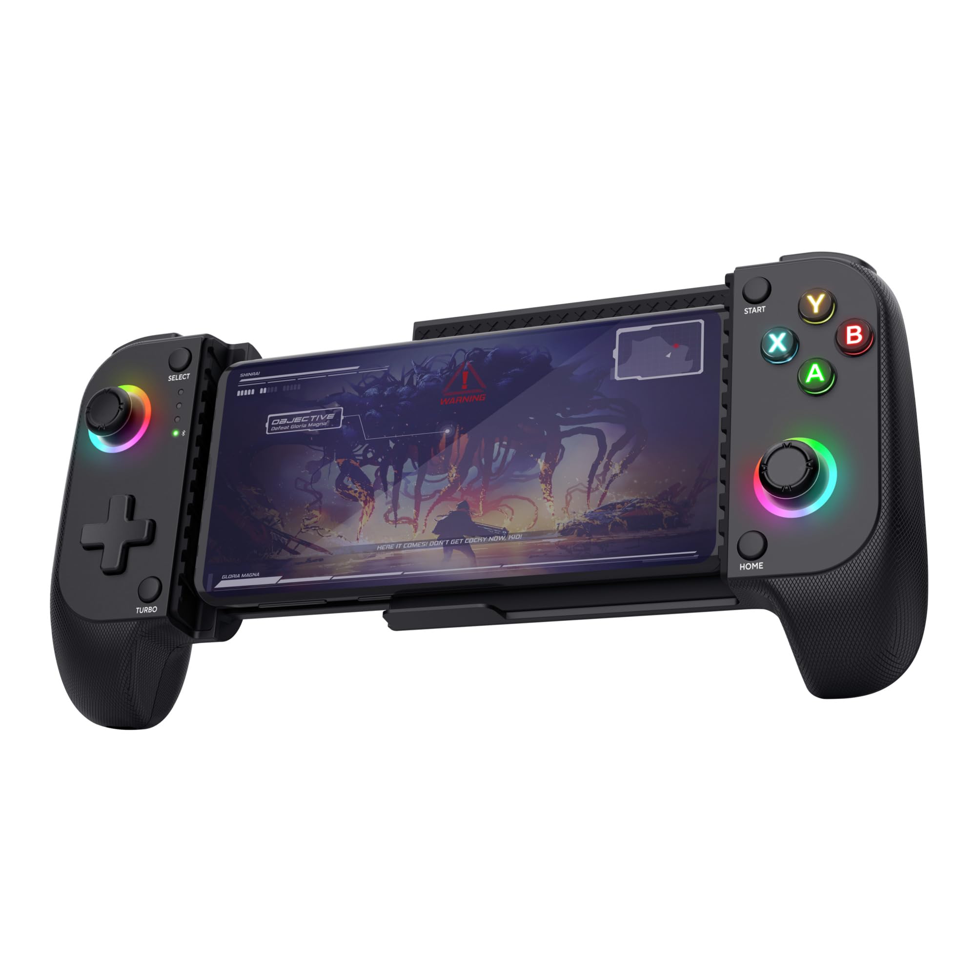 GXTrust Mylox Controller per Telefono Bluetooth, Gamepad Wireless, Nero | Controller iPhone / Android / PS5 / Xbox, 12h di Autonomia, Doppia Vibrazione, RGB a LED, Accessori Smart…