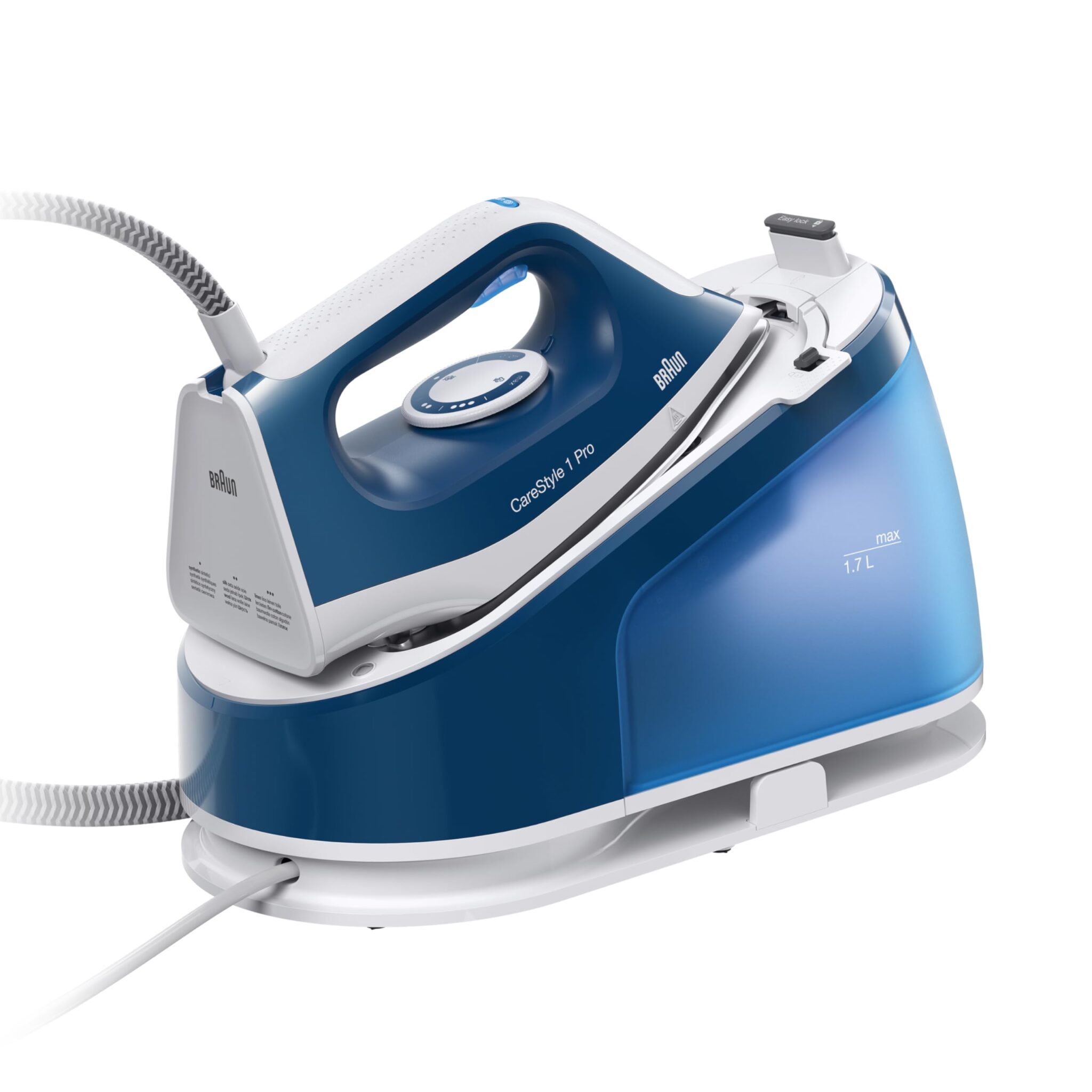 Braun Carestyle1 PRO IS1512BL, Ferro Generatore Di Vapore Con 5 Anni Di Assistenza, Carica Continua, Termostato Regolabile, Tanica 1,7L, AUTOSPEGNIMENTO, Colpo vapore 380g/min, Si…