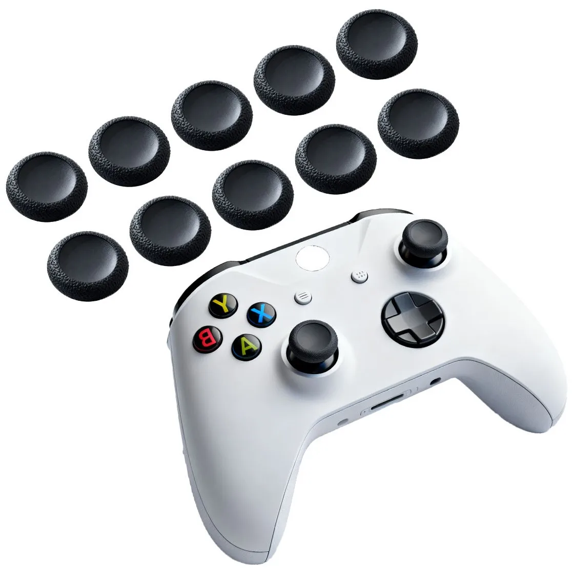 20 Pezzi Copri-Joystick Antiscivolo per Controller Xbox One/Xbox Series X, Coperture in Silicone per Joystick