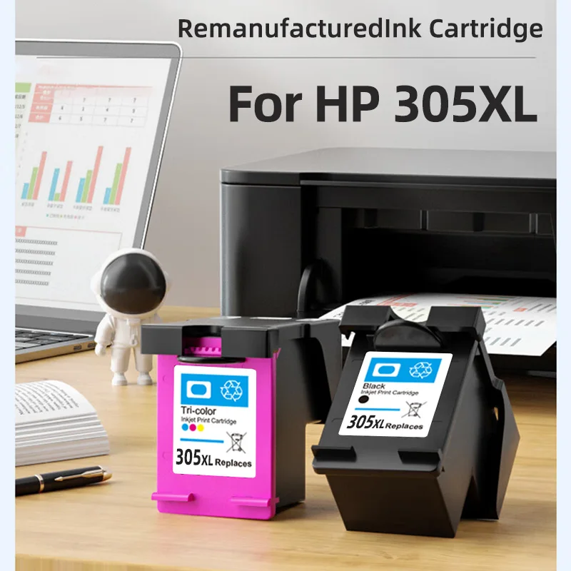 Cartuccia d'inchiostro compatibile Hicor per HP 305 XL per HP305 Deskjet 2700 Envy Series 4200 6020 6030 6400 6430