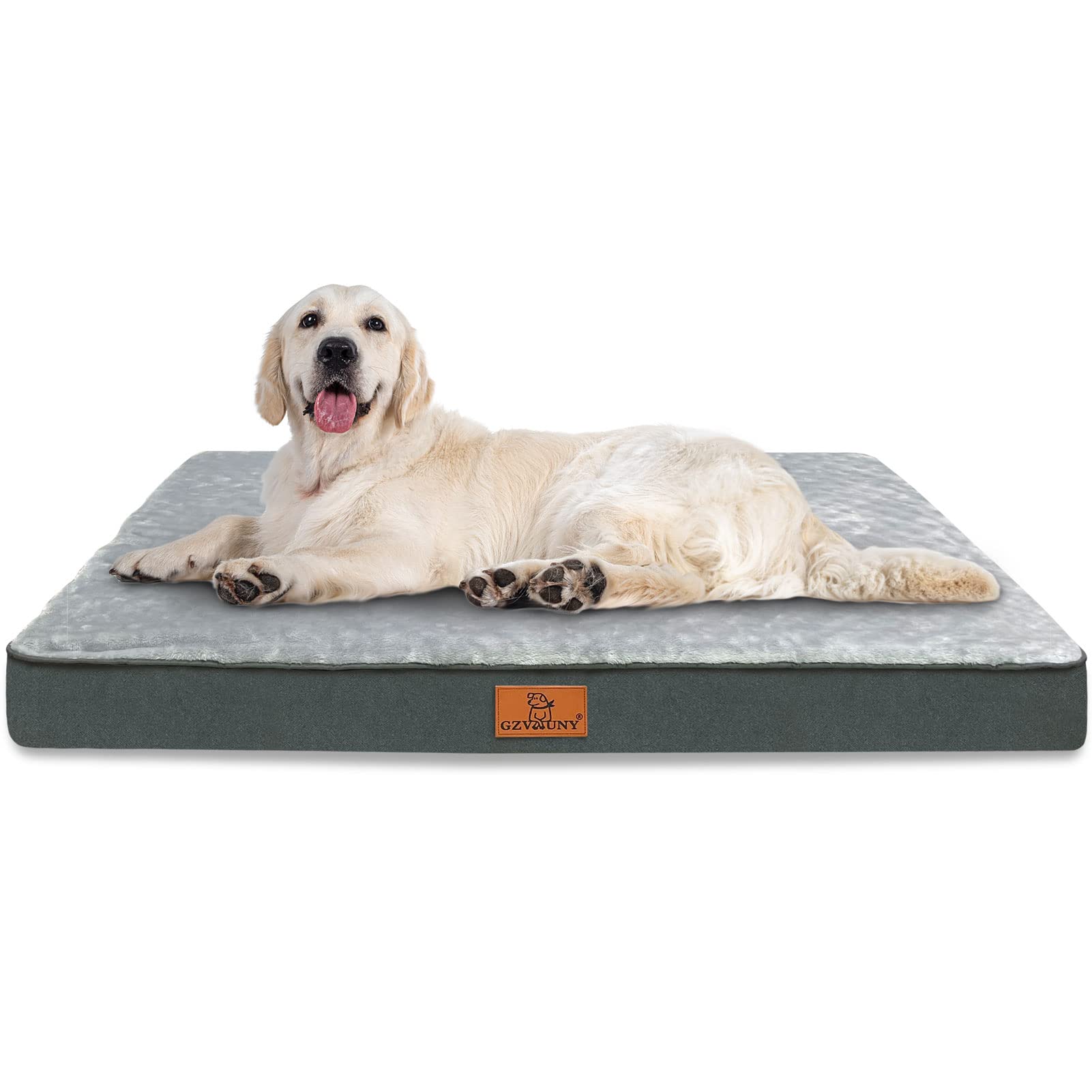 Gzvxuny Cuscino per Cani Impermeabile, Cuscino Cane Ortopedico Sfoderabile e Lavabile, Materassino per Cani Traspirante e Antiscivolo, Letto per Cani di Piccola, Media e Grande Ta…