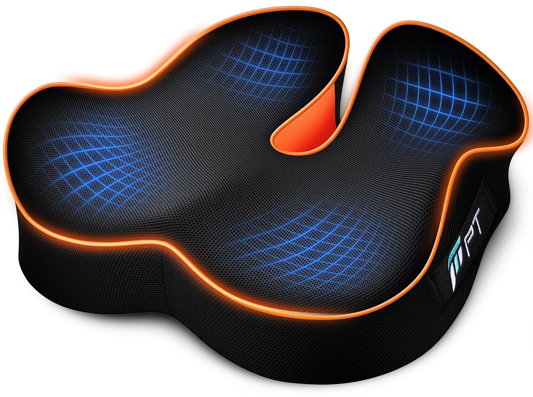 POOTACK Cuscino Sedia Ufficio – Memory Foam a Forma di U per Supporto | Premium per Scrivania/Gaming/auto e Ufficio,Migliora il Comfort e il Sostegno con Rivestimento Traspirante…