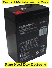 Batteria 6V 4,5AH ricaricabile VRLA AGM - NO FUORIUSCITA - Aroma 3-FM-4 6V 4AH
