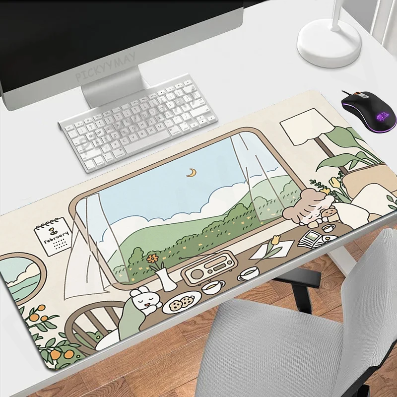 Simpatici tappetini per Mouse tappetino per Mouse da gioco Kawaii Gamer tappetino per Mouse in gomma naturale tappetini per tastiera tappetino per scrivania tappetini per Mouse XX…