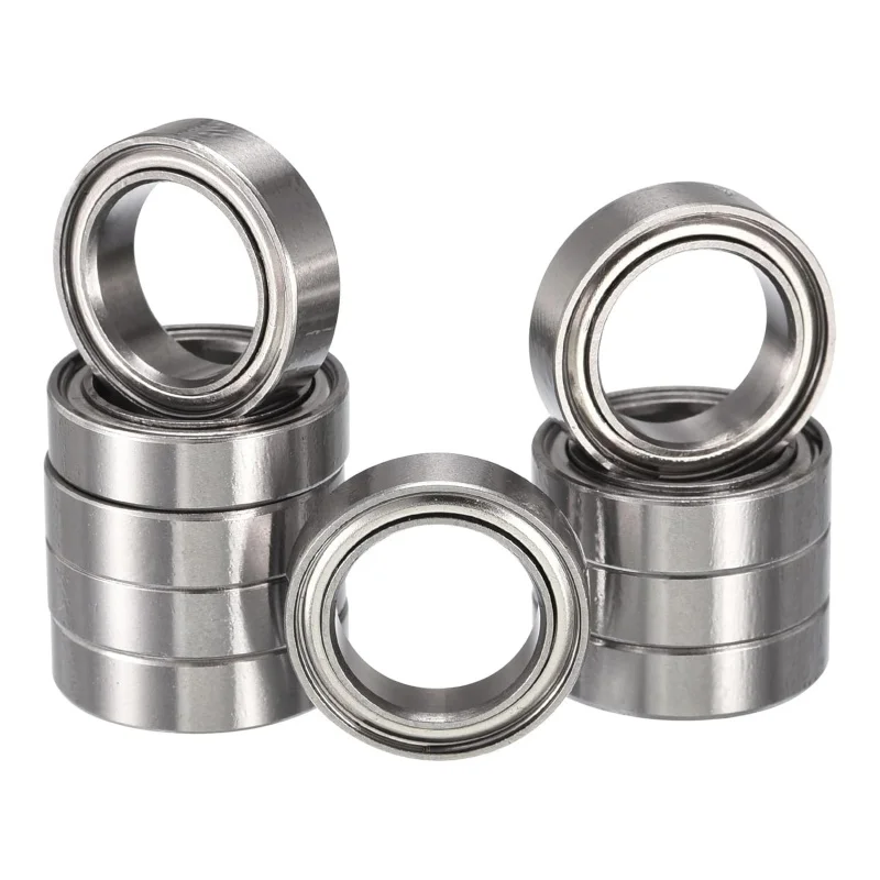 Cuscinetti a sfere a gola profonda 6700ZZ, diametro interno 10 mm x diametro esterno 15 mm x larghezza 4 mm, cuscinetto a sfere a doppia schermatura metallica in acciaio cromato Z…
