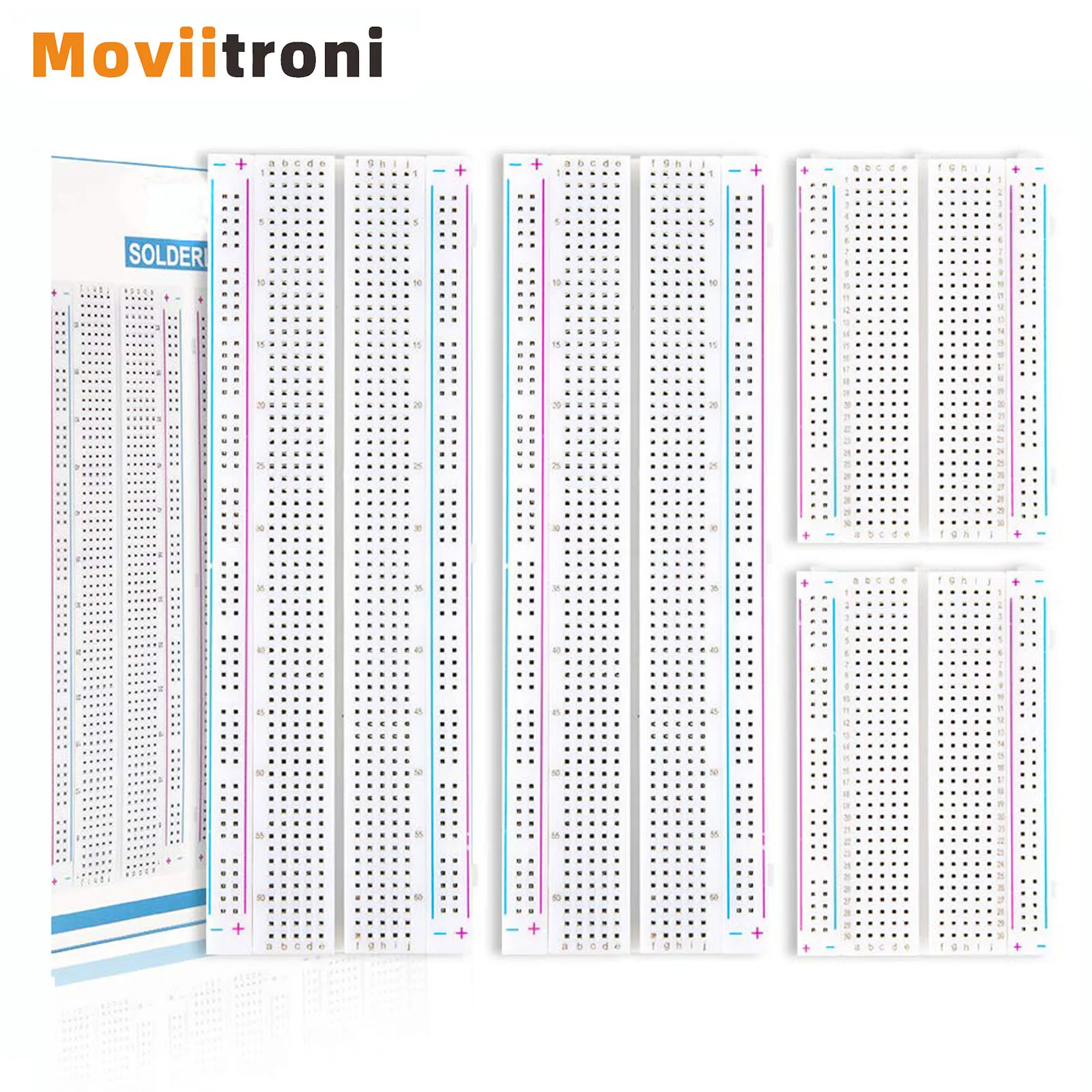 4 pz 400/830 Punti Tagliere MB-102 Schede di Prova PCB Senza Saldatura per Proto Shield Distribuzione Blocchi di Collegamento