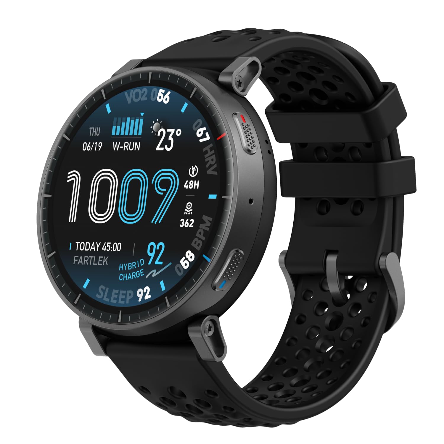 Amazfit Active Max 48mm Smartwatch 1,5'' AMOLED, 25 Giorni Autonomia, Mappe Offline, NFC, GPS, 4GB di Memoria, 170+ Sportive, 5 ATM, Monitoraggio Fitness, Sonno & Battito per Andr…
