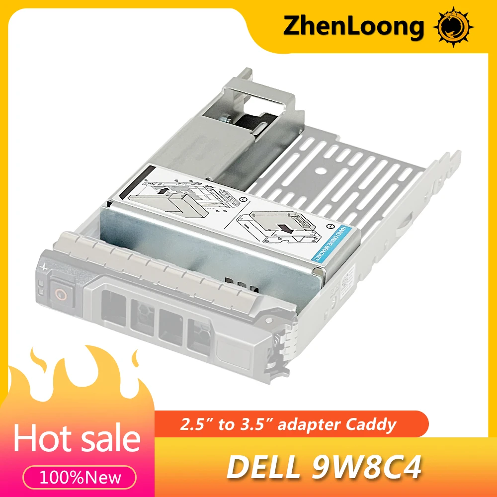 ZhenLoong 2.5 "a 3.5" SAS SATA HDD Vassoio Trasformare Adattatore Caddy 9W8C4 Y004G Per X7K8W KG1CH F238F D981C X968D Con Viti