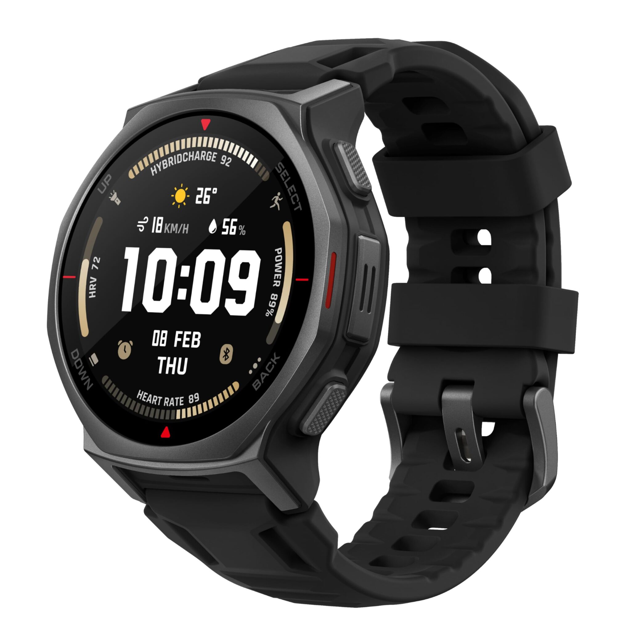 Amazfit T-Rex 3 Pro Smartwatch Outdoor 44 mm Display AMOLED in zaffiro, torcia integrata, ghiera in titanio, GPS Dual-Band, mappe offline, fino a 17 giorni di autonomia, 10 ATM, 1…