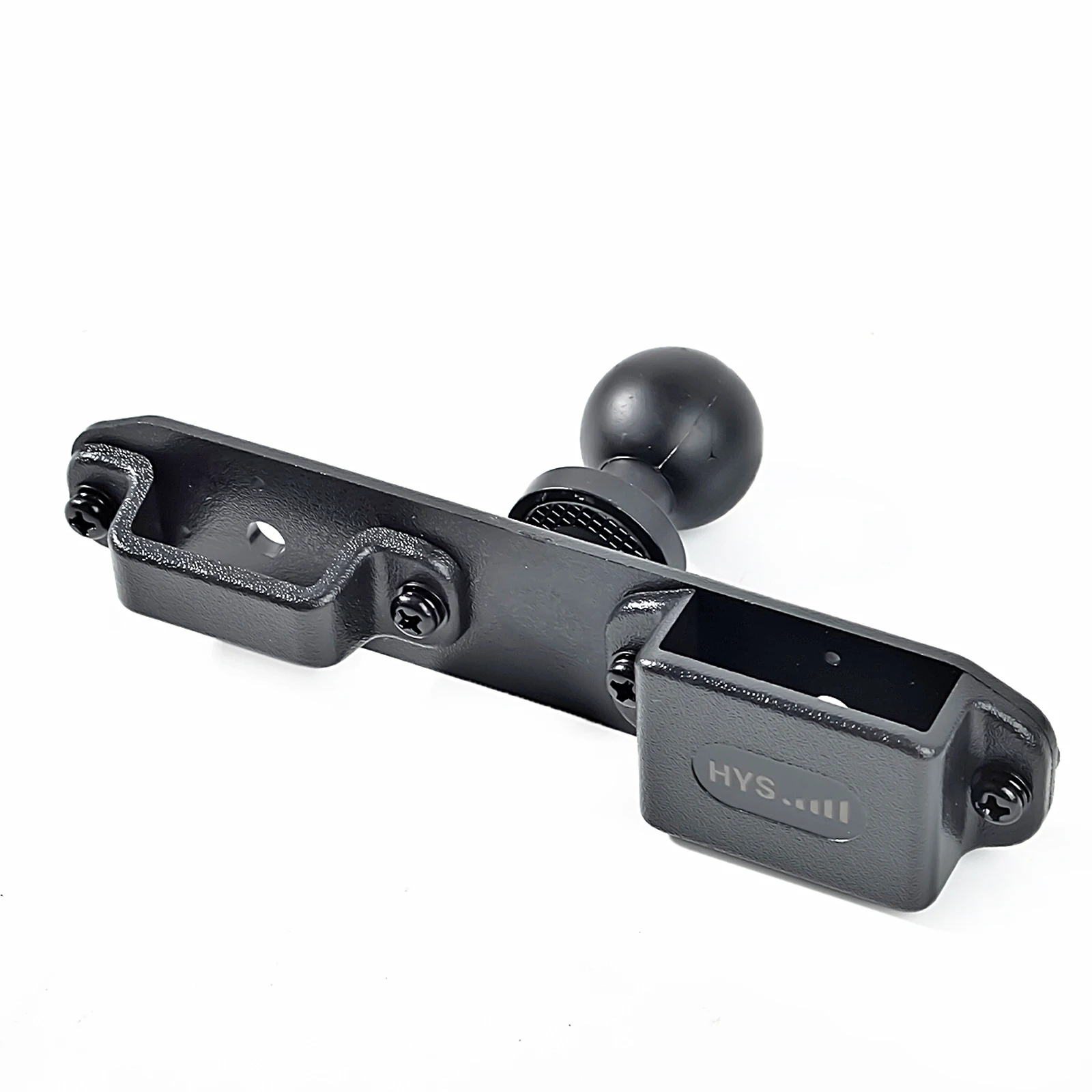Staffa universale per microfono radio, supporto per clip posteriore per walkie-talkie con adattatore a sfera da 25 mm 1" per supporti RAM Braccio a doppia presa di dimensioni B