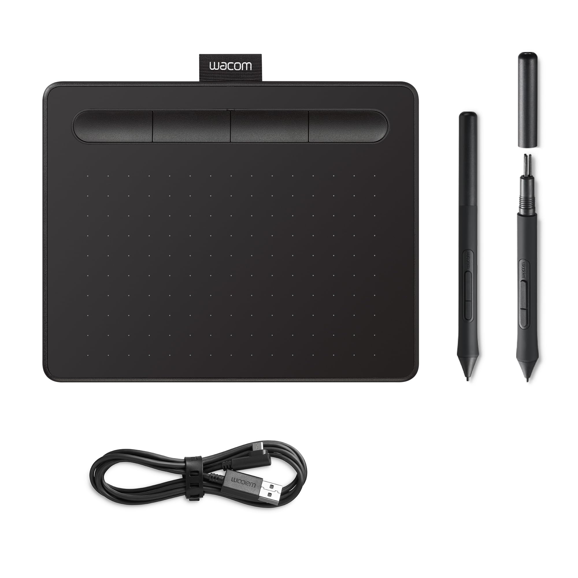 Wacom Intuos S, Tavoletta grafica, incl. Wacom Pen 4K senza batteria | Tavoletta grafica (richiede PC) con esperienza di penna naturale Wacom, controllo preciso per disegno, pittu…