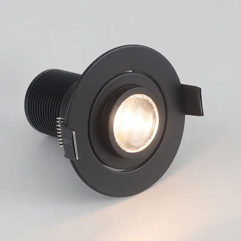Faretto LED Dimmerabile da Incasso a Soffitto, Lampada Spotlight in Alluminio COB 5W7W10W12W15W18W20W24W AC110V 220V per Casa, Ufficio, Negozio