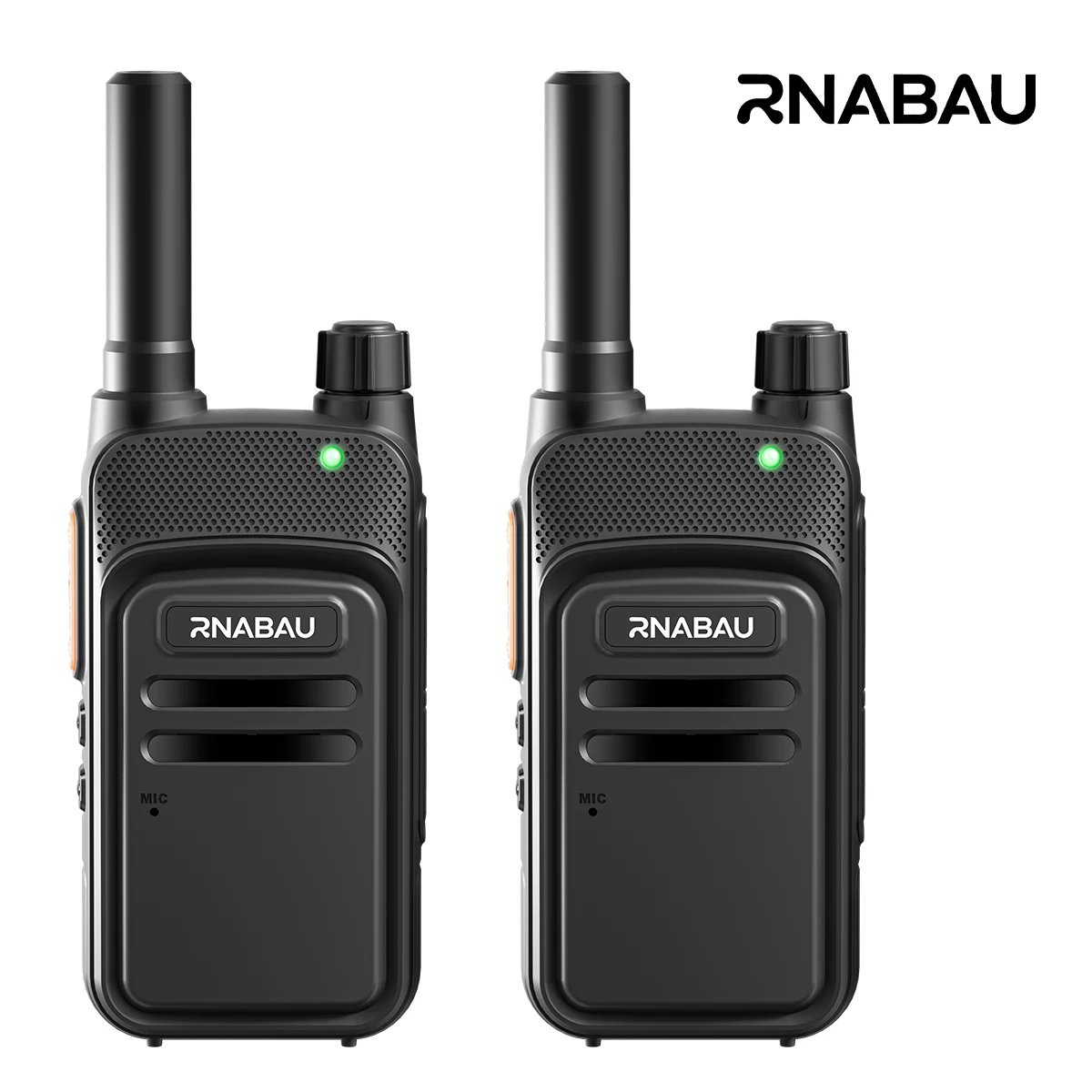 RNABAU X7 Set Walkie Talkie Professionale UHF a Lungo Raggio 3-10km - 400-470MHz, 16 Canali, Ricetrasmettitore Radio Portatile Bidirezionale
