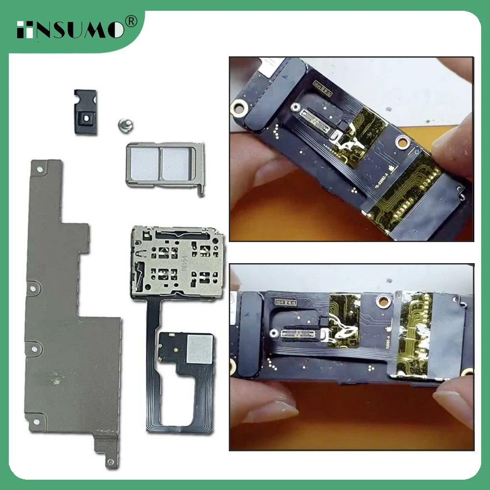Cavo Flessibile per Conversione da ESIM a SIM per iPhone 15Pro 15 Pro Max, con Slot Doppia SIM Integrato per Riparazione