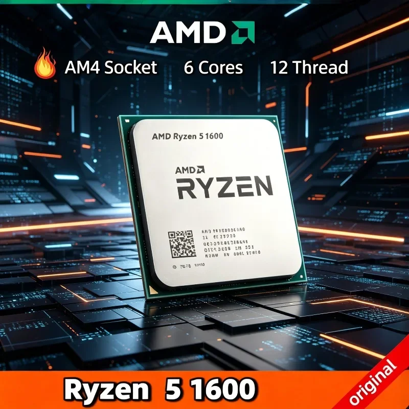 AMD Ryzen 5 1600 Disponibile, 100% Nuovo, R5 1600 3.2 GHz Six-Core Twelve Thread 65W CPU Processore YD1600BBM6IAE Socket AM4
